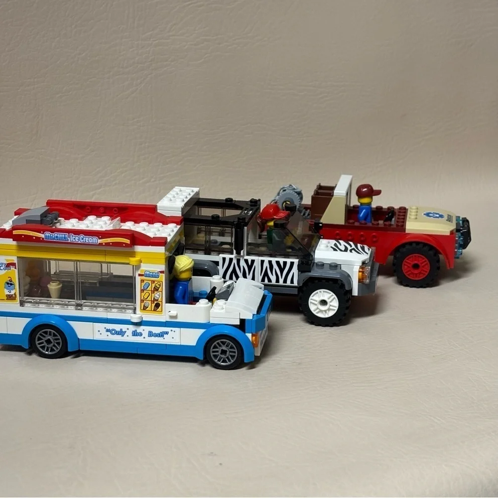 Lot of 3 Lego Vehicles with Figures